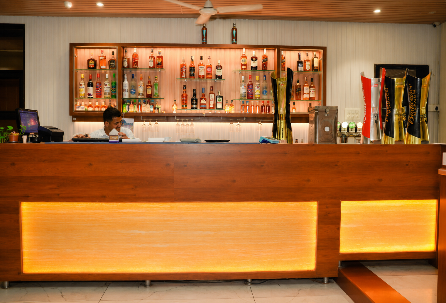 Premium restaurant ambience at Hotel Prachi Kharadi Pune