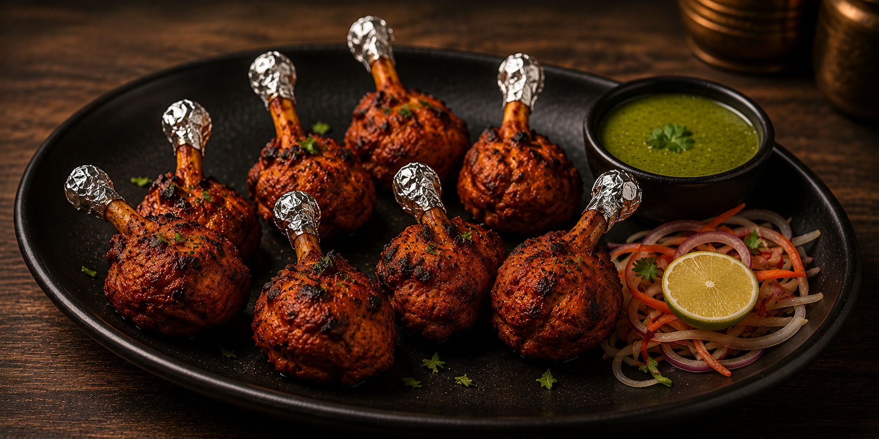 chicken lollypop at Hotel Prachi family restaurant Pune