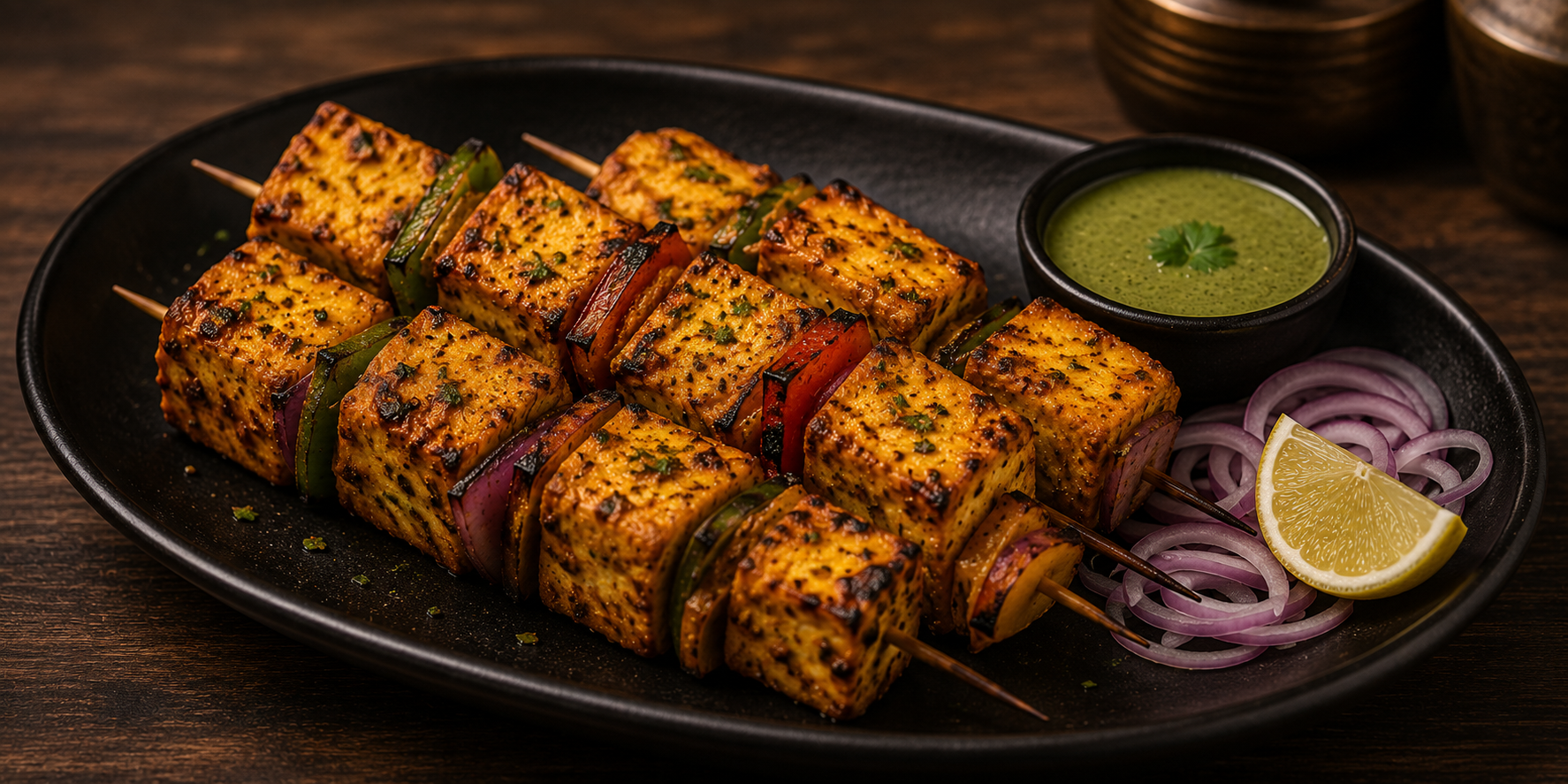 paneer tikka and Indian main course dishes in Pune